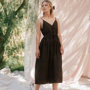 Christy Dawn | The Lincoln Dress Petites | Noir Pollinator Garden, Petite XL